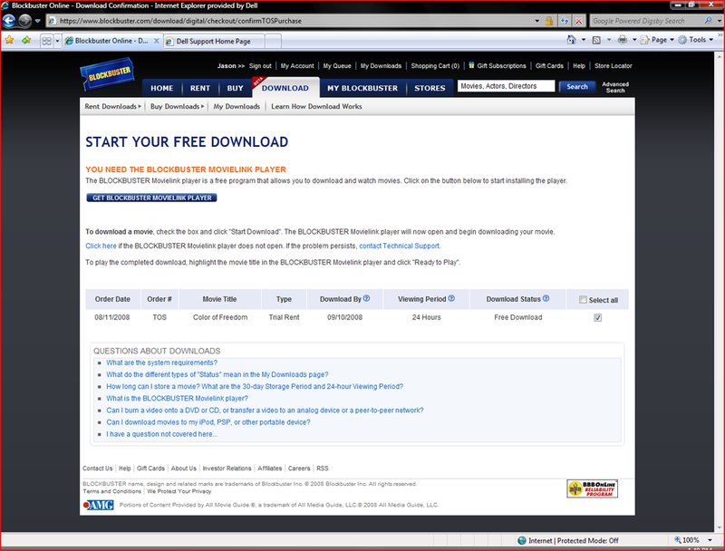 Illustration for article titled Blockbuster Online Download Store Screenshot Tour